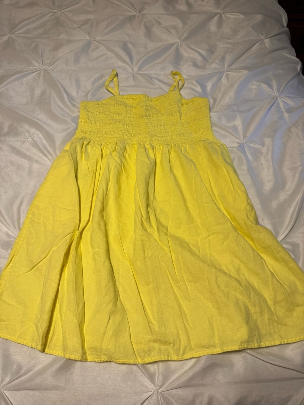 Universal Thread Yellow Smocked Mini Sundress